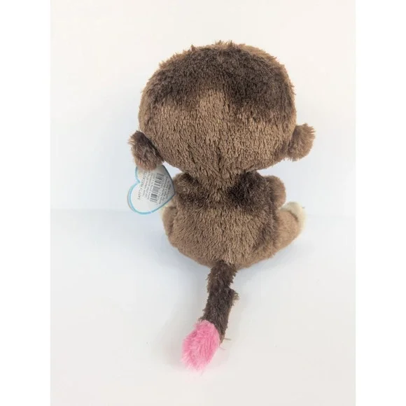 Ty‎ Beanie Boos 2010 Casanova Monkey Plush Pink Heart Valentine's 6in Mint W/Tag - Picture 2 of 5